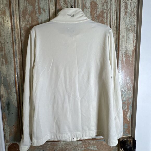 Izod Golf XFG Women's Jacket Coat Size L Large Ivory Retro Vibe Cool - Picture 10 of 16